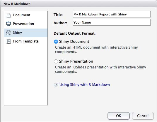 Using R Markdown and Shiny