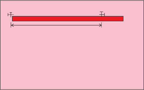 Measure the desired sleeve length along a ladder of stitches and mark the boundaries with crossed pins. Count the number of rows between these points.