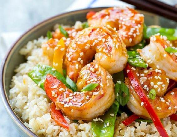 Teriyaki Shrimp Stir Fry - Dinner at the Zoo