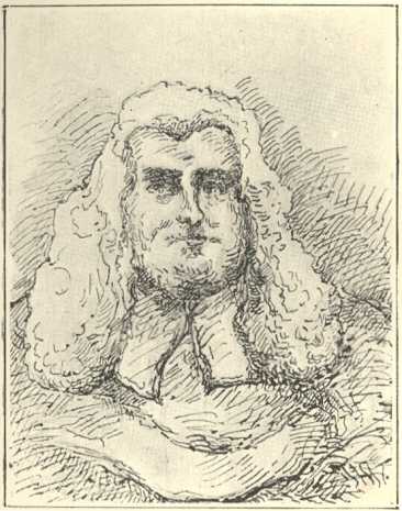 Mr. Justice Gaselee (original of Mr. Justice Stareleigh), sketched by the Editor from the family portrait in the possession of H. Gaselee, Esq.