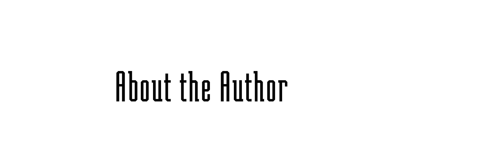 About the Author