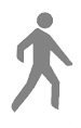 Small graphic of a man walking