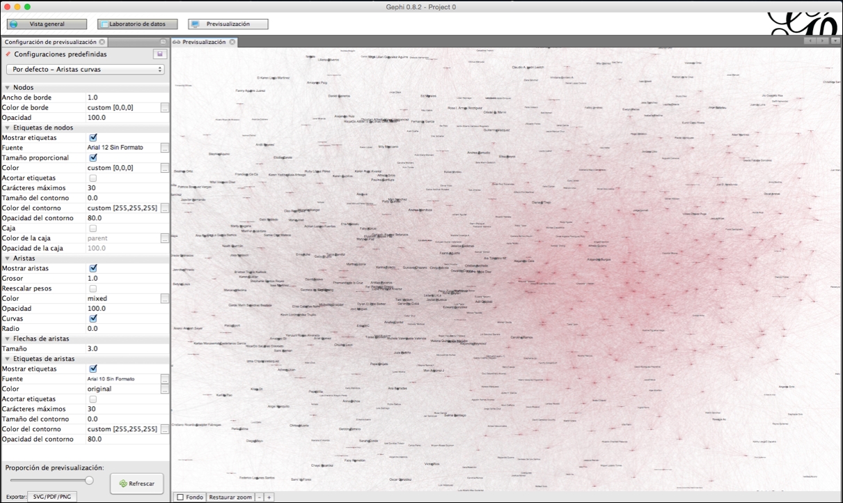 Working with graphs using Gephi