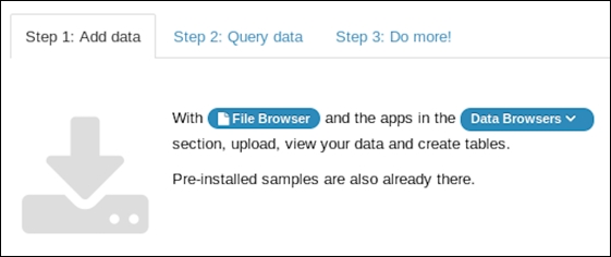 File management with HUE - web interface