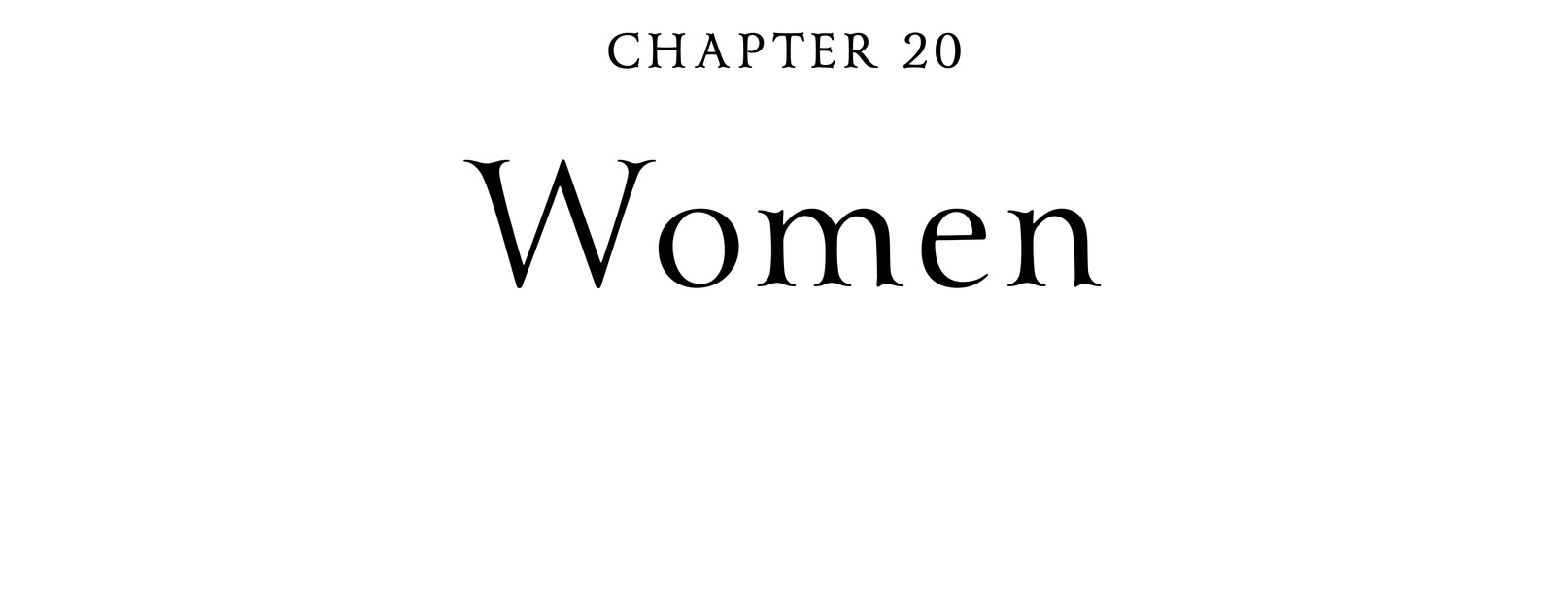 Chapter 20 Women