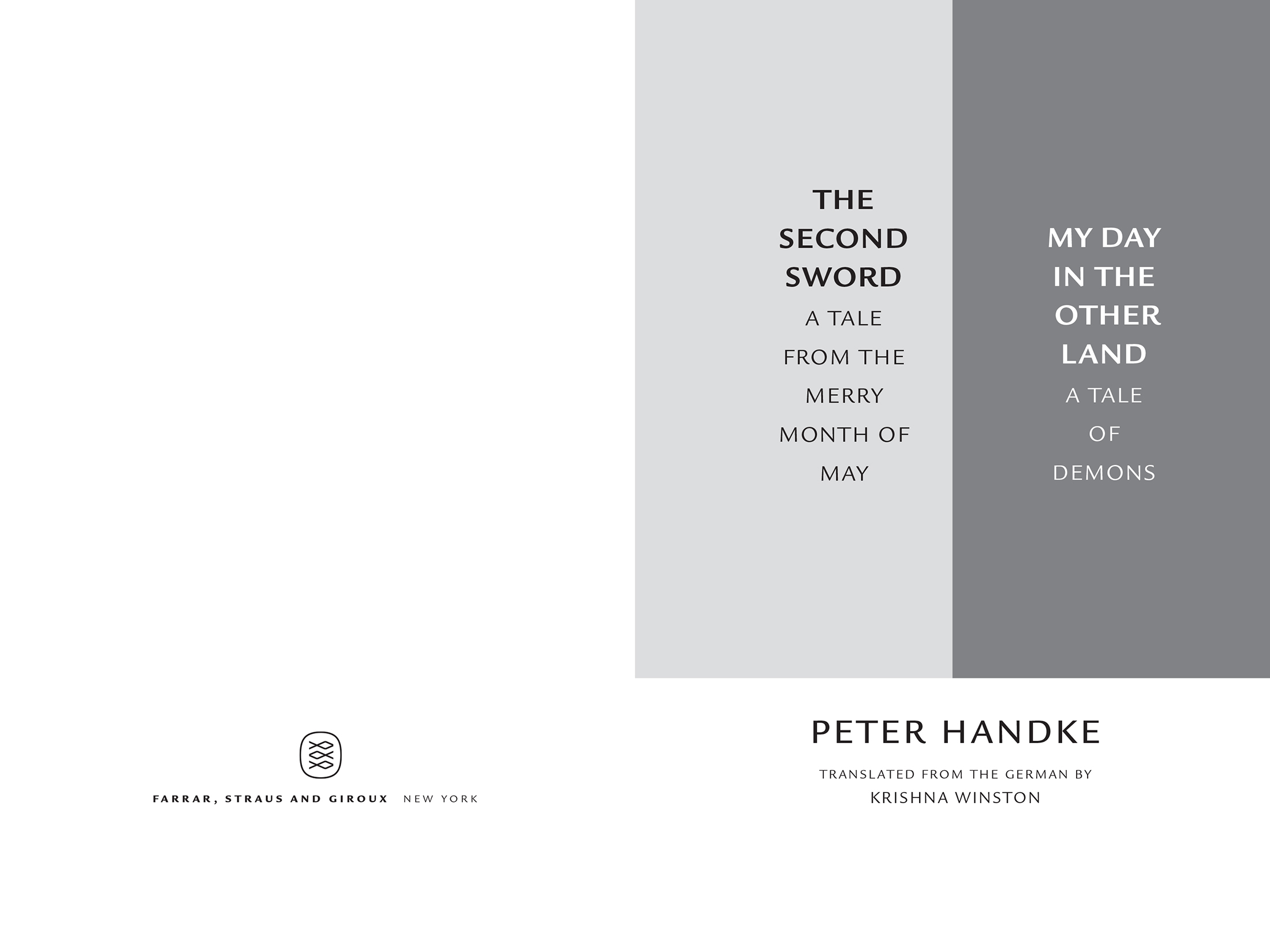 The Second Sword and My Day in the Other Land by Peter Handke and Krishna Winston