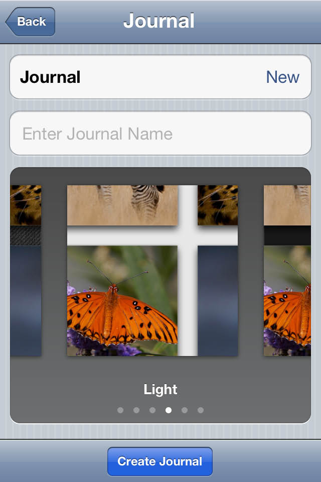 scrapbook journals in iPhoto