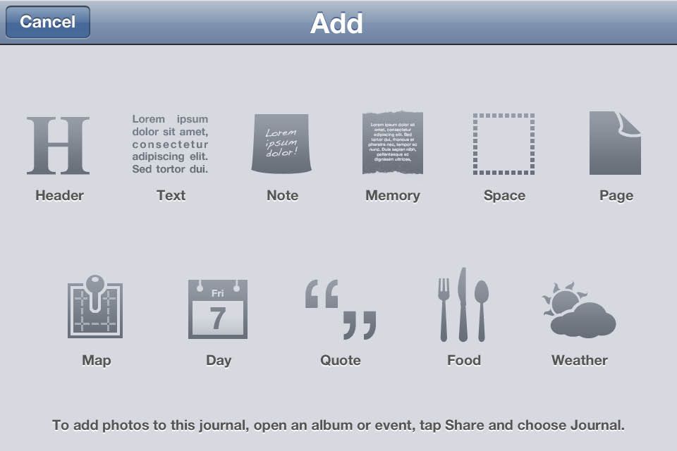 add extra scrapbook options in iPhoto