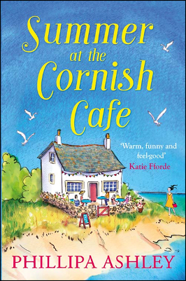 Advertisement image: Summer at the Cornish Café by Phillipa Ashley