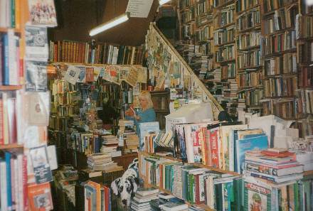 Camilla's Bookshop, Eastbourne. My favourite bookshop in the world, featuring the amazing owner Camilla in this photo. A bookshop that is as exciting as the books it holds. Never boring.