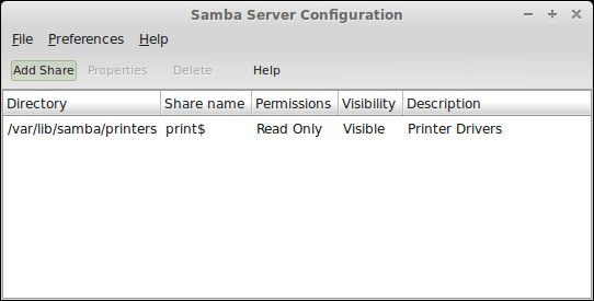 Sharing files with Samba