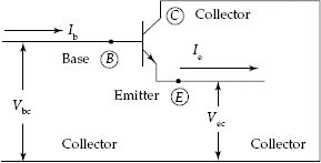 Common collector transistor configuration