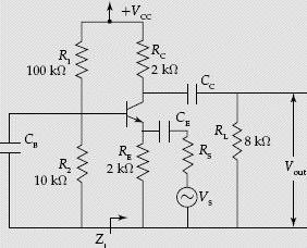 Common base transistor amplifier