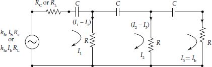 Modified equivalent circuit of R-C phase shift oscillator