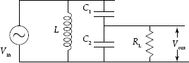 Capacitance tap for optimum power transfer