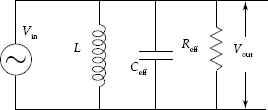 Capacitance tap for optimum power transfer using effective capacitance and resistance