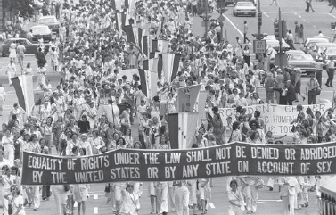 Supporters of the Equal Rights Amendment...