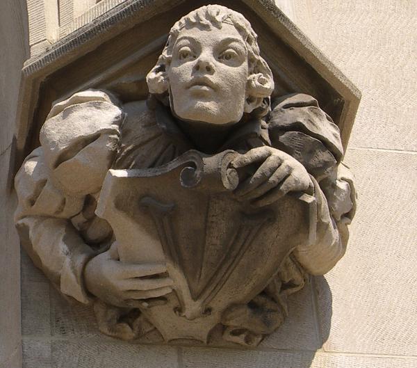 Initial cropping of Biltmore entrance carving