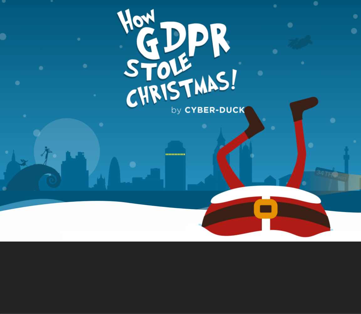 Cyber-Duck’s “How the GDPR stole Christmas” infosite invokes Dr. Suess with their type