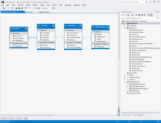 Entity Model view