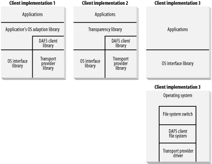 DAFS implementation options