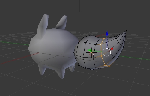 Creating the monster's 3D model