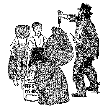 How many bags of carpet rags went to the ragman?