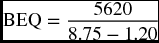 numbered Display Equation