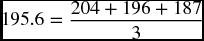 numbered Display Equation