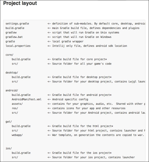 Using the Gradle setup application