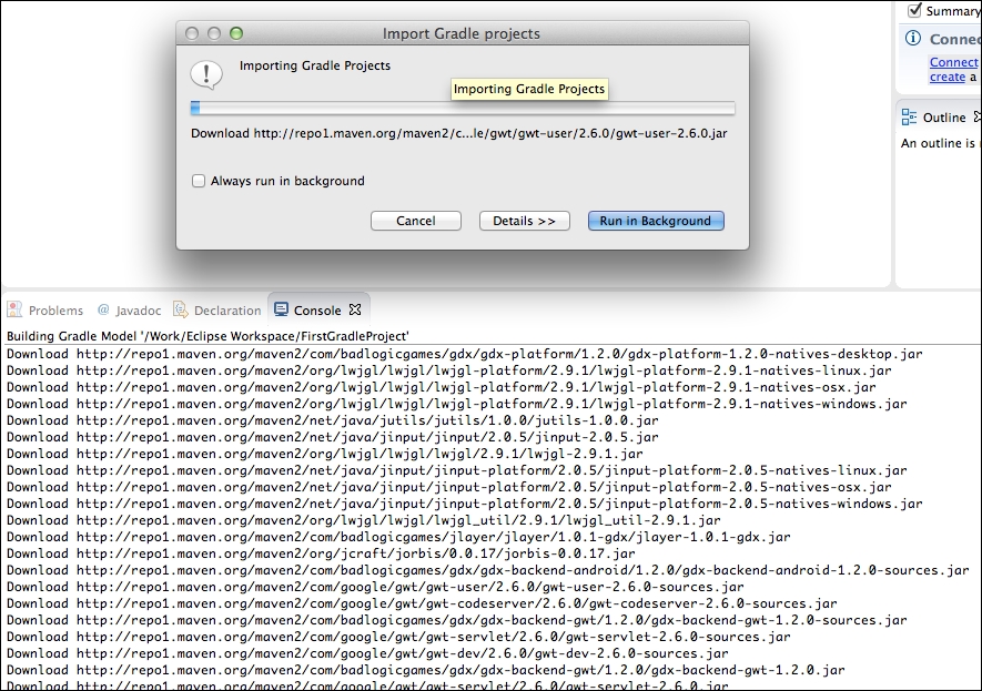 Importing Gradle projects to Eclipse