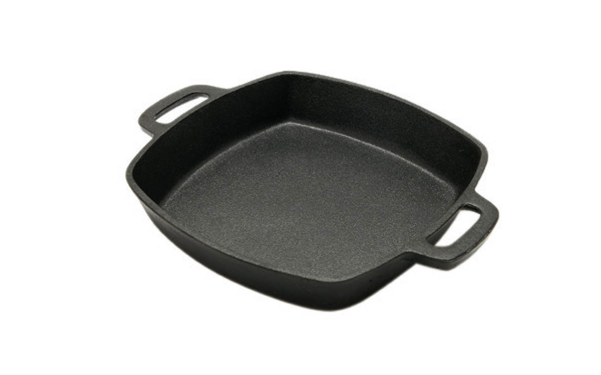 Picture of 10” Square Cast-Iron Baking Pan.