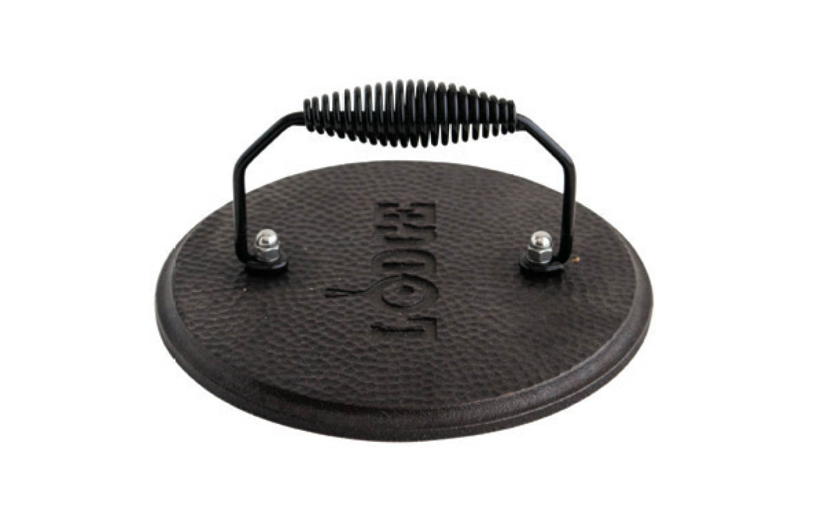 Picture of Round Cast-Iron Grill Press.