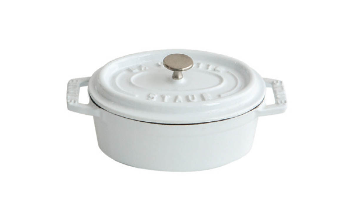 Picture of Enameled Cast-Iron Mini Oval Cocotte.