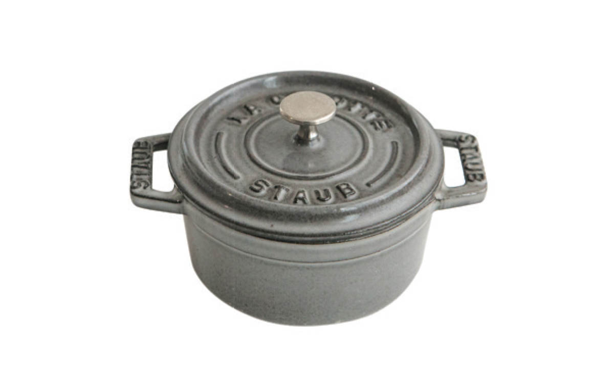 Picture of Enameled Cast-Iron Mini Round Cocotte.