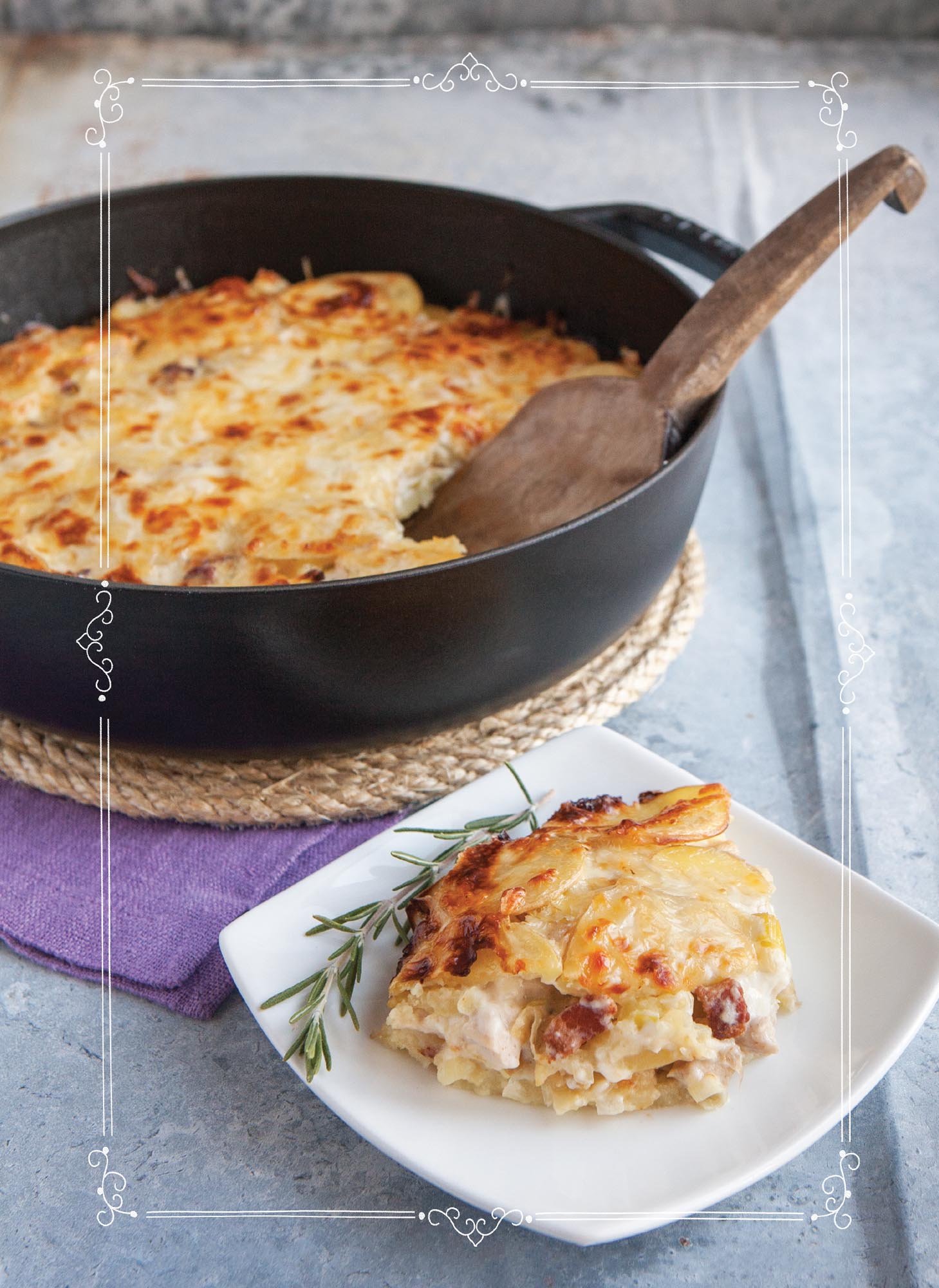 Picture of Potato, Chicken & Bacon Casserole.