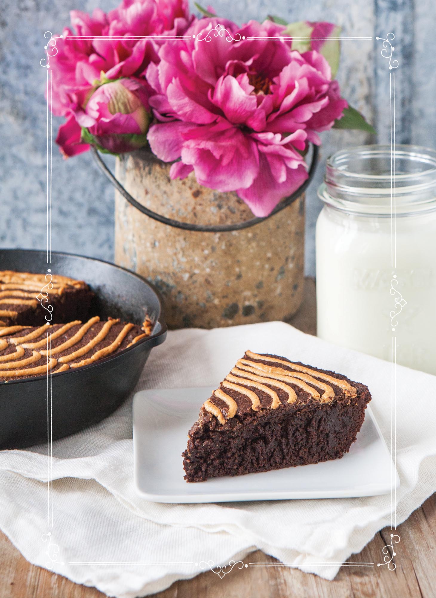 Picture of Peanut-Butter Skillet Brownies.