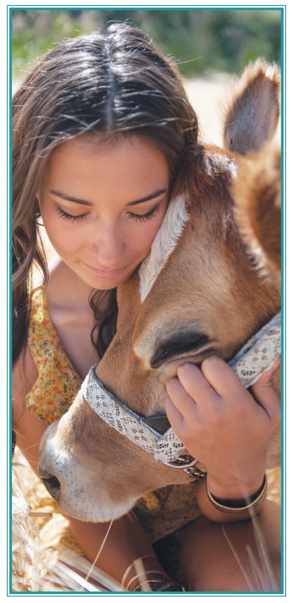 Picture of woman with cow.