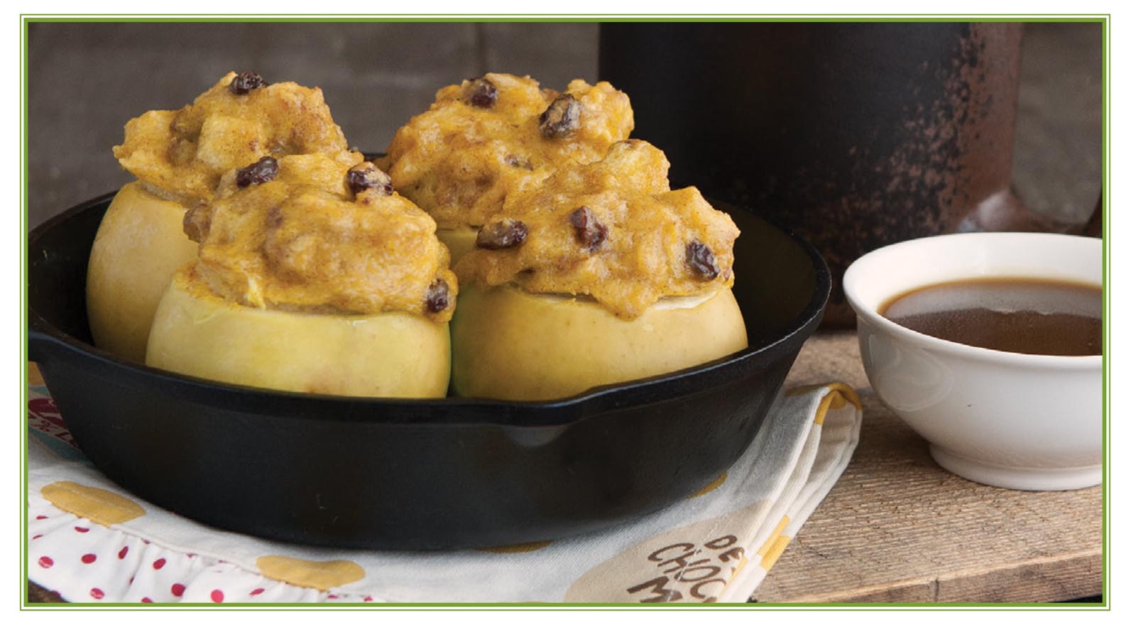 Picture of Baked Bread-Pudding Apples.