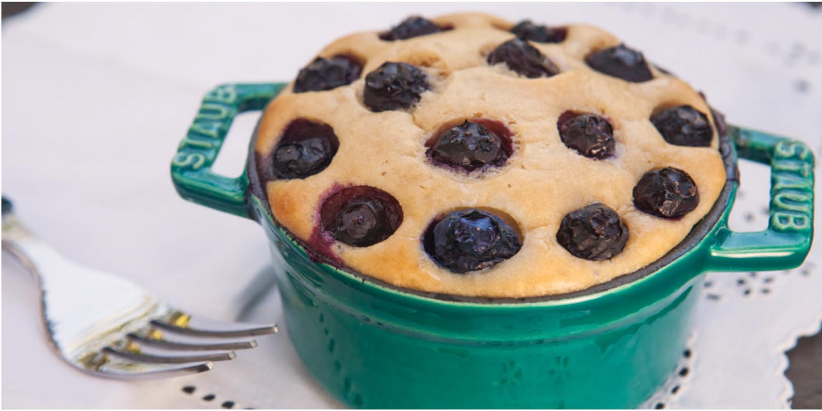 Picture of Pineapple Blueberry Single-Serve Cobbler.