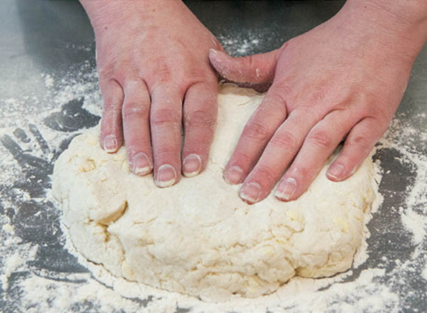 Picture of biscuits process.