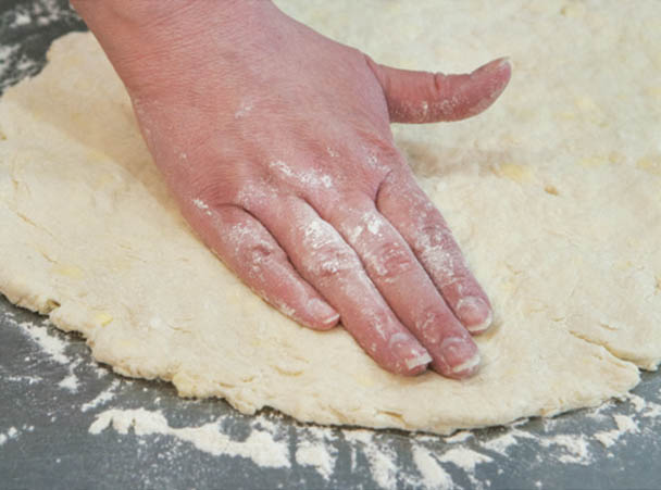 Picture of biscuits process.