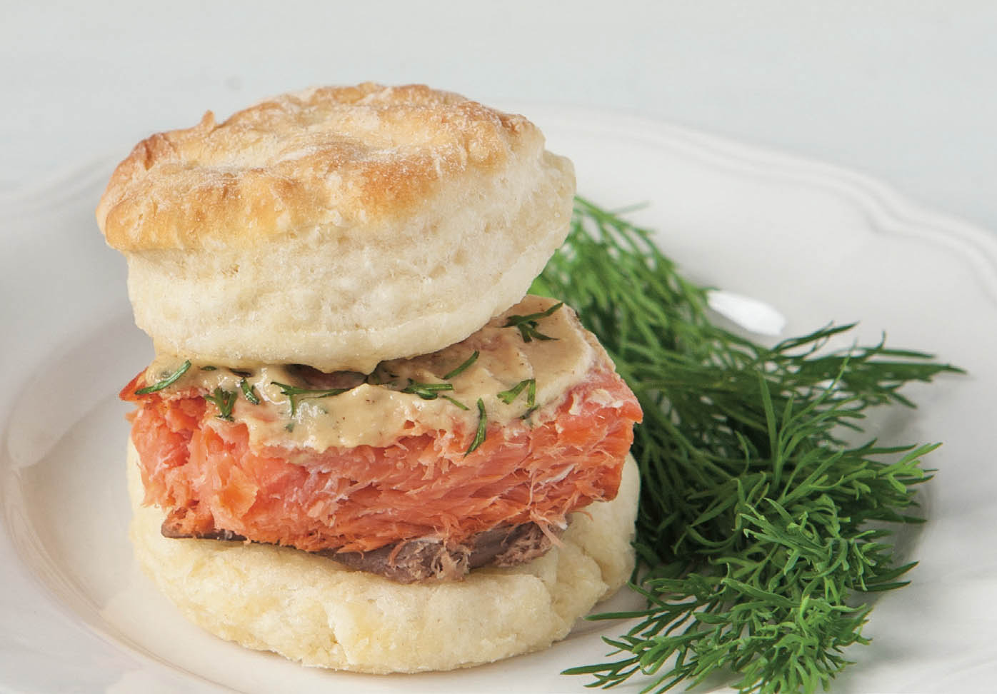 Picture of Smoked Salmon Slider.