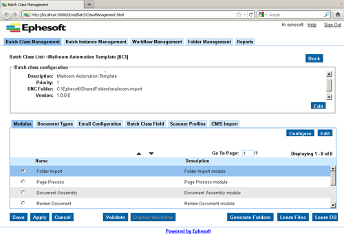 Batch Class Management