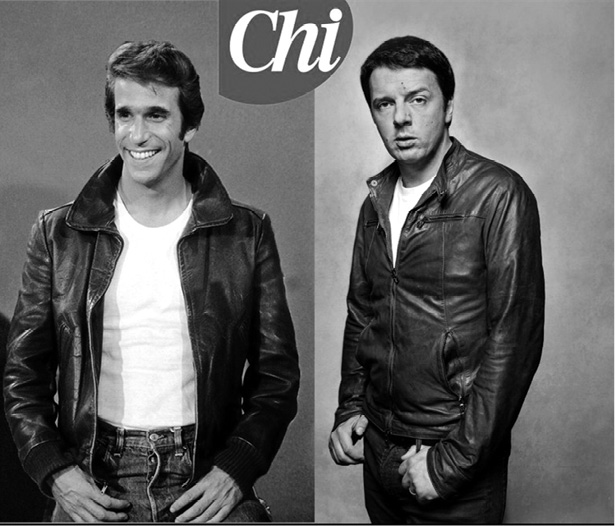 Renzi paragonato a Fonzie dal giornale Chi