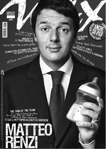 Renzi sulla copertina di «Max»