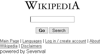 The starting page of wikipedia.7val.com features a link for logging in, something other services tailored for mobile access to Wikipedia do not have.