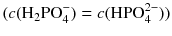 $(c(\text{H}_{2}\text{PO}_{4}^{-}) = c(\text{HPO}_{4}^{2-}))$