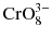 $\text{CrO}_{8}^{3-}$