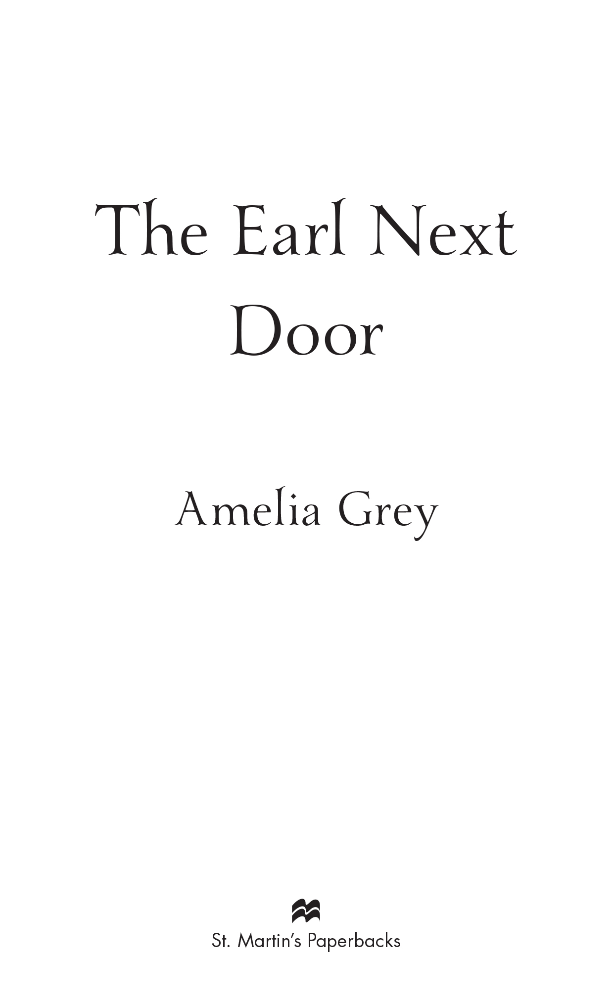 The Earl Next Door by Amelia Grey